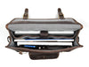 Aaron Leather Goods leather Briefcase & Organizer Combo - Brown - Aaron Leather Goods
