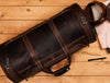 Cordoba Leather Barrel Bag - Brown - Aaron Leather Goods
