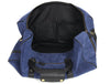 Pomona Leather Suede Weekender Bag - Blue - Aaron Leather Goods