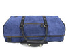 Pomona Leather Suede Weekender Bag - Blue - Aaron Leather Goods