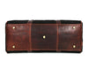 Pomona Leather Suede Weekender Bag - Black - Aaron Leather Goods
