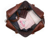 Austin Leather Overnight Bag - Walnut - Aaron Leather Goods
