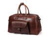 Bordeaux Leather Duffle Bag – Walnut Brown - Aaron Leather Goods