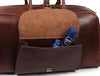 Bordeaux Leather Duffle Bag – Walnut Brown - Aaron Leather Goods
