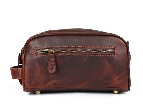 Omaha Leather Toiletry Bag - CFG - Aaron Leather Goods