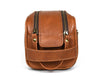 Omaha Leather Toiletry Bag - Tawny Brown - Aaron Leather Goods