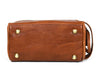Omaha Leather Toiletry Bag - Tawny Brown - Aaron Leather Goods