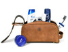 Omaha Leather Toiletry Bag - Tortilla Brown - Aaron Leather Goods