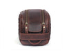 Woven Leather Toiletry Bag – Vintage Brown - Aaron Leather Goods