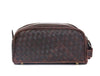 Woven Leather Toiletry Bag – Vintage Brown - Aaron Leather Goods
