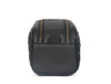 Dallas Upcycled Leather Toiletry Bag - Black - Aaron Leather Goods