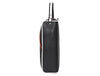 Premium Black Leather Wash Bag with Top Carry Handle - Aaron Leather Goods