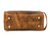 Tampa Leather Toiletry Bag - Caramel - Aaron Leather Goods