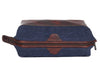 Rogue Leather Canvas Washbag - Aaron Leather Goods