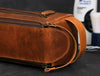 Arousa Leather Toiletry Bag - Caramel Brown - Aaron Leather Goods