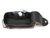 Arousa Leather Toiletry Bag - Walnut Brown - Aaron Leather Goods