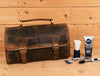 Lexington Leather Toiletry Bag - Vintage Brown - Aaron Leather Goods