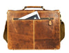 Phoenix Leather Briefcase - Caramel Brown - Aaron Leather Goods