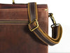 Phoenix Leather Briefcase - Walnut Brown - Aaron Leather Goods