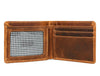 Osuna Mens Leather Wallet - Caramel Brown - Aaron Leather Goods