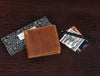 Osuna Mens Leather Wallet - Caramel Brown - Aaron Leather Goods