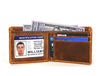 Osuna Mens Leather Wallet - Caramel Brown - Aaron Leather Goods