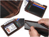 Osuna Mens Leather Wallet - Walnut Brown - Aaron Leather Goods
