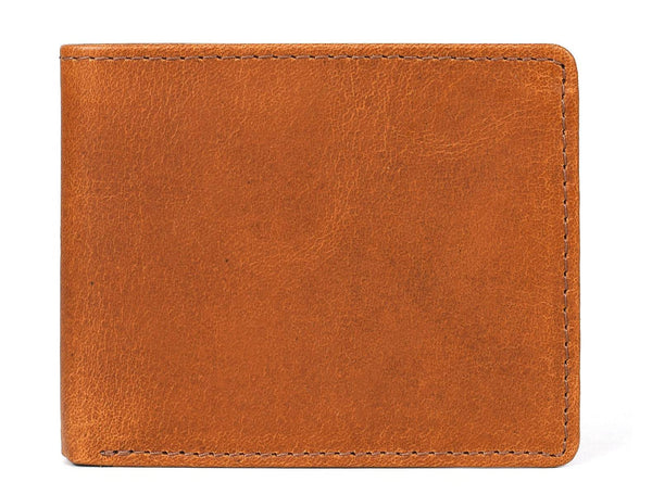Osuna Mens Leather Wallet - Chestnut - Aaron Leather Goods