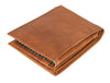 Montilla Leather Bifold Mens Wallet - Caramel Brown - Aaron Leather Goods