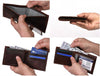 Cuenca Leather Bifold Mens Wallet - Walnut Brown - Aaron Leather Goods