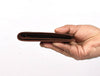 Cuenca Leather Bifold Mens Wallet - Walnut Brown - Aaron Leather Goods