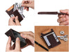 Sestao Leather Minimalist Money Clip Wallet - Walnut Brown - Aaron Leather Goods