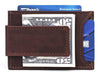 Sestao Leather Minimalist Money Clip Wallet - Walnut Brown - Aaron Leather Goods