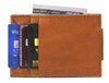 Sestao Leather Minimalist Money Clip Wallet - Chestnut - Aaron Leather Goods