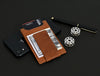 Sestao Leather Minimalist Money Clip Wallet - Chestnut - Aaron Leather Goods