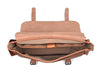 Madrid Leather Messenger Bag - Tan - Aaron Leather Goods Inc