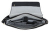 Savona Leather Messenger Bag - Raven Black - Aaron Leather Goods