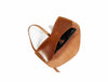 Nantes Leather Eyewear Case - Caramel Brown - Aaron Leather Goods