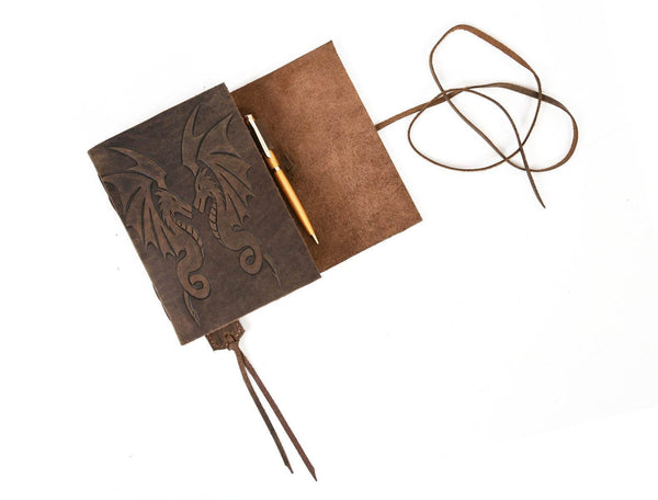Draco Leather Journal - Brown - Aaron Leather Goods