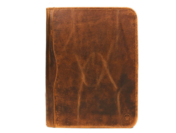 Asturias Leather Organizer - Caramel Brown - Aaron Leather Goods