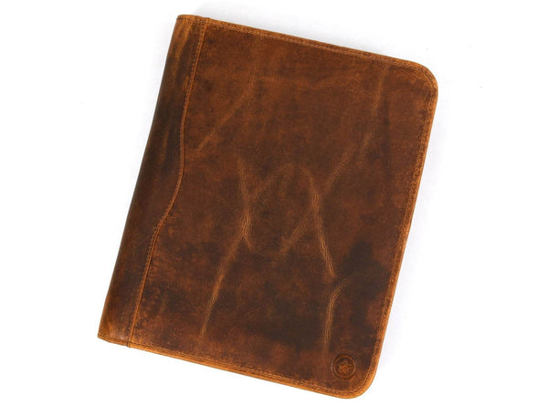 Asturias Leather Organizer - Caramel Brown - Aaron Leather Goods