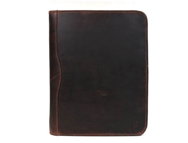 Asturias Leather Organizer - Walnut Brown - Aaron Leather Goods