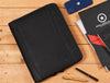 Austin Leather Organizer - Raven Black - Aaron Leather Goods
