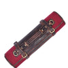Premium Leather Chef Knife Roll – Red & Brown - Aaron Leather Goods
