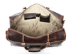 Bolzano Leather Duffle Bag - Walnut Brown - Aaron Leather Goods
