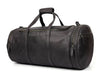 Cordoba Leather Barrel Bag - Raven Black - Aaron Leather Goods
