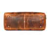Arezzo Leather Overnight Bag - Caramel Brown - Aaron Leather Goods