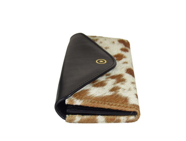 Versaille Hairon Leather Clutch - Aaron Leather Goods Inc