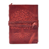 Vintage Leather Journal with Tree of Life | Handmade Rustic Diary - Aaron Leather Goods Inc