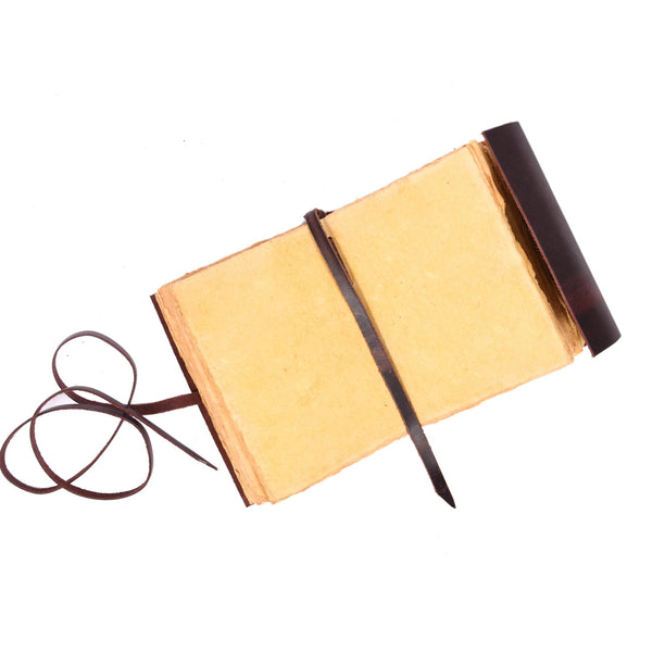 Vintage Leather Journal with Tree of Life | Handmade Rustic Diary - Aaron Leather Goods Inc